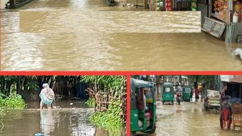 বড়লেখা মৌলভীবাজারে ঈদের দিনেই বৃষ্টির পানিয়ে ডুবে গেলো রাস্তাঘাট অসহায় মানুষের কষ্ট